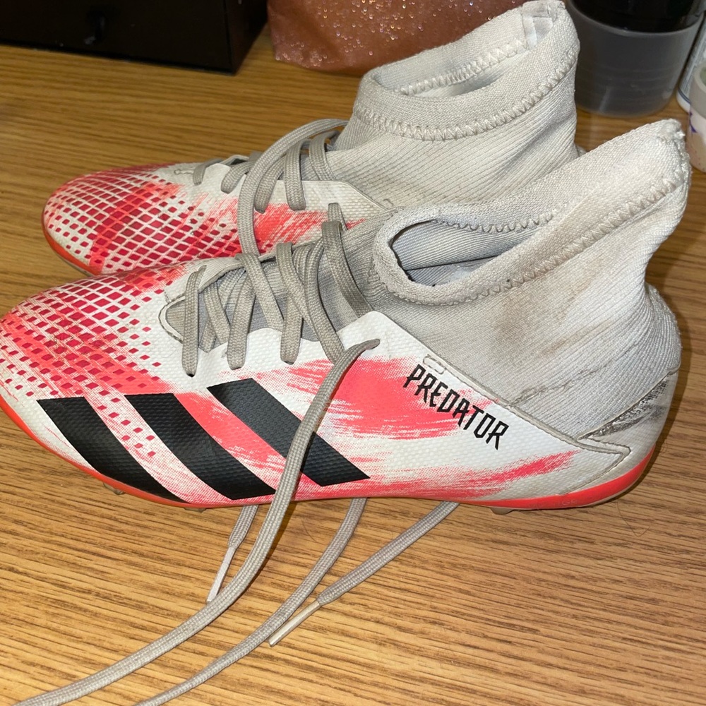 Adidas Predator 20.3 US 4.5 Pink/White Soccer Cleat